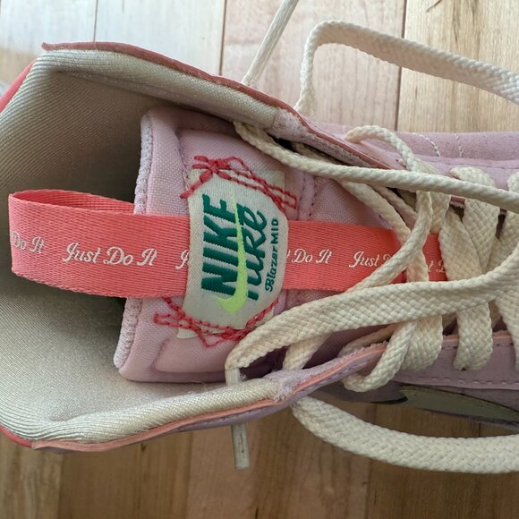 Nike Blazer Mid '77 Just Do It – Pastel Pink Women 6Y or 7 - Picture 4 of 6